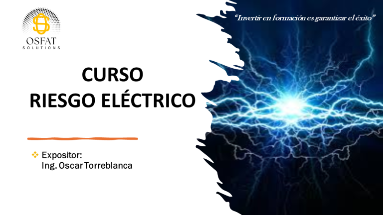 RIESGOS ELÉCTRICOS